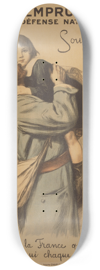 Auguste Leroux - 3e Emprunt de la Dfense Nationale 8.25 inch art skate deck