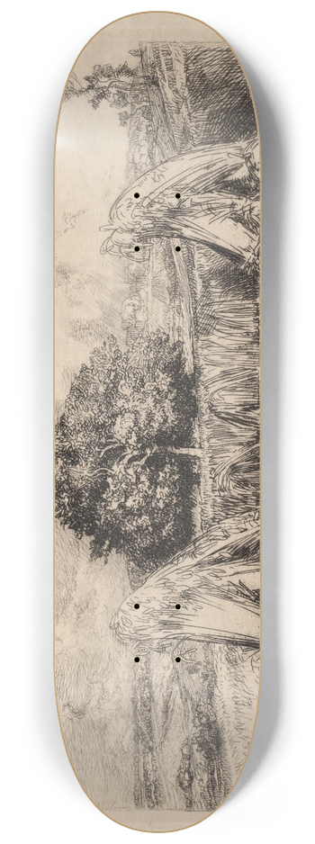 Auguste Louis Lepre - Javelles de Seigle, Crvecoeur 8.25 inch art skate deck