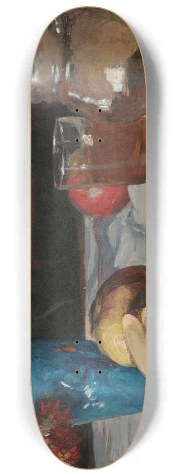 Auguste Louis Lepre - Nature morte au broc et pommes 8.25 inch art skate deck