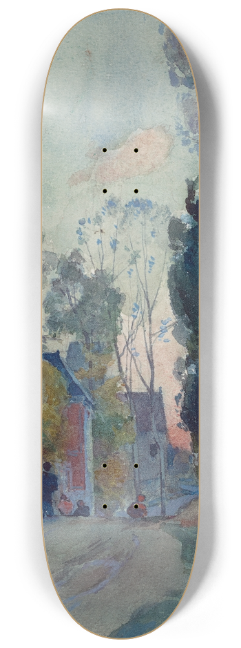 Auguste Louis Lepre - Rue de Jouy le Comte 8.25 inch art skate deck