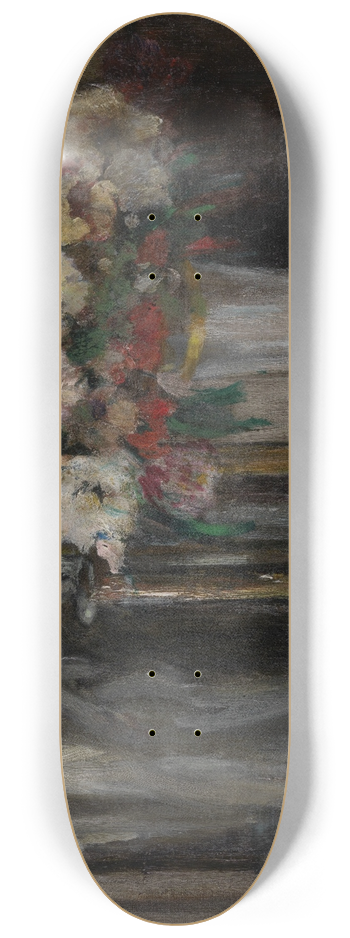 Auguste Oleffe - Still Life with Flowers 8.25 inch art skate deck