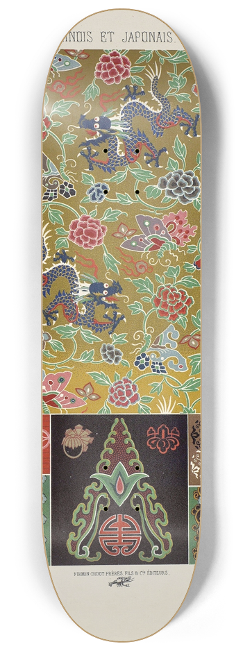 Auguste Racinet - Chinois et Japonais 2 8.25 inch art skate deck