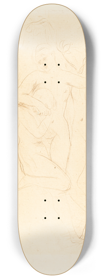 Auguste Rodin - Ames du Purgatoire 8.25 inch art skate deck