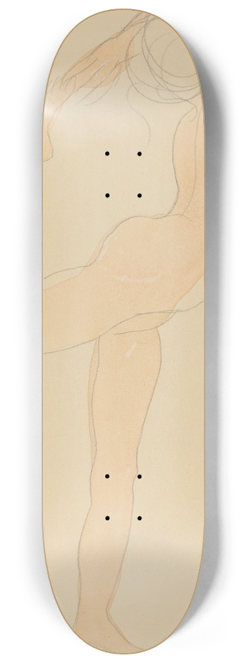 Auguste Rodin - Dancing Figure 8.25 inch art skate deck