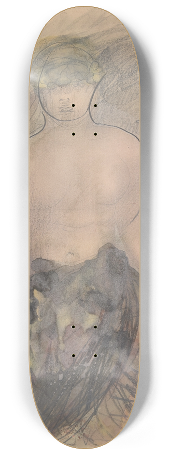 Auguste Rodin - Nero 8.25 inch art skate deck