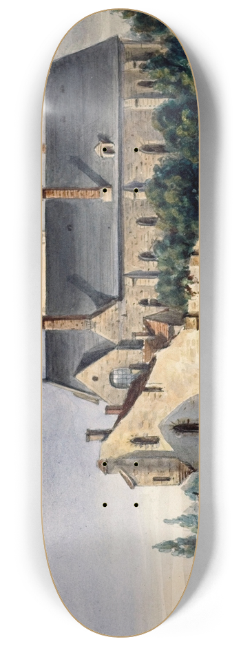 Auguste-Sbastien Bnard - Les restes des btiments de lhtel du Petit Bourbon. 8.25 inch art skate deck