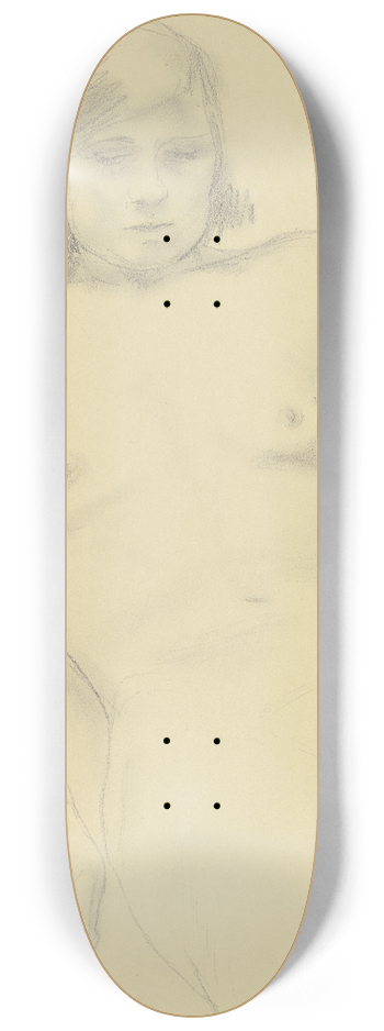 August Haag - Reclining female nude 8.25 inch art skate deck