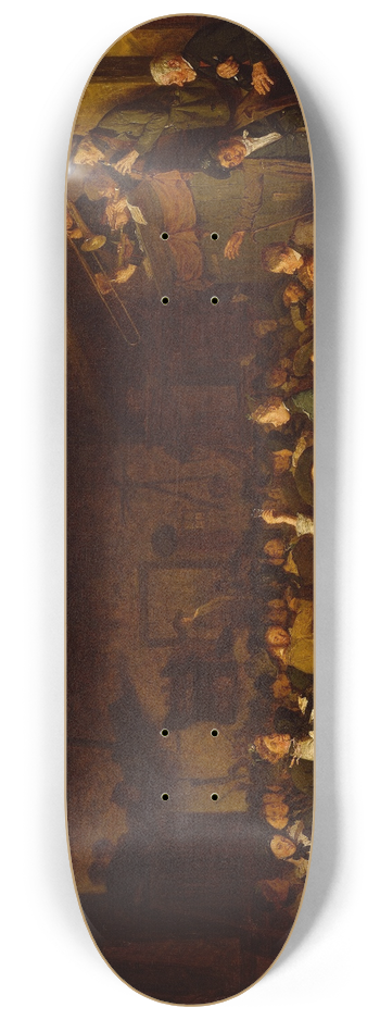 August Jernberg - Westphalian Peasants Revels 8.25 inch art skate deck