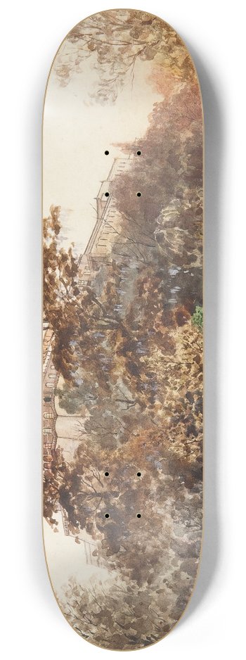 August Lhr - Castillo De Chapultepec 8.25 inch art skate deck