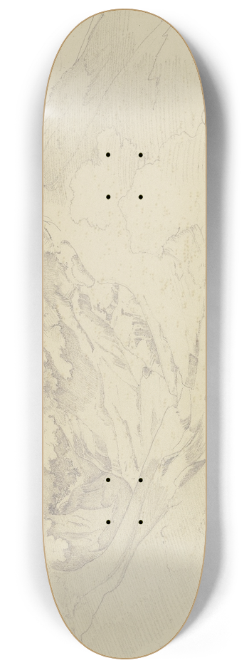 August Lucas - Studie aus den Sabiner Bergen 8.25 inch art skate deck