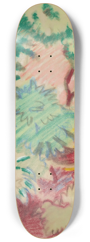 August Macke - Blumentpfe 8.25 inch art skate deck