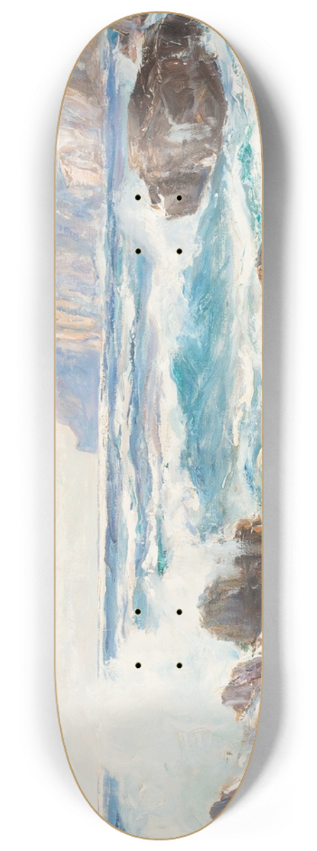 Albert Wenk - Breakers on a rocky coast 8.25 inch art skate deck