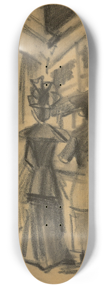 August Macke - Leute auf der Strae 8.25 inch art skate deck