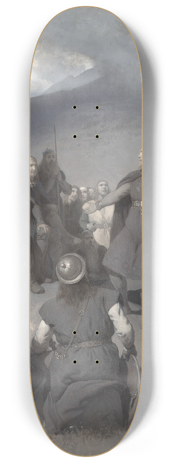 August Malmstrm - Frithiofs Courtship 8.25 inch art skate deck