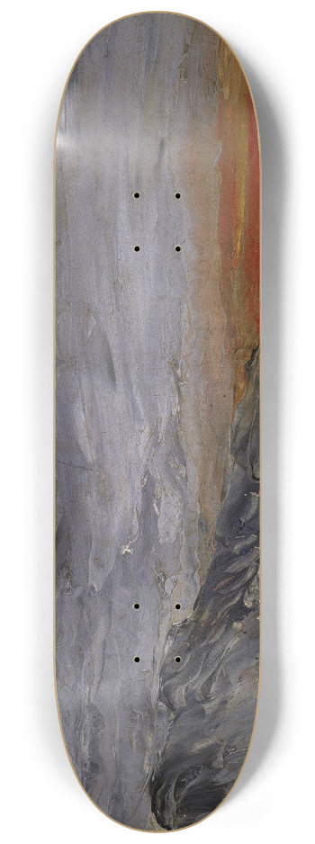 August Strindberg - Sunset 8.25 inch art skate deck