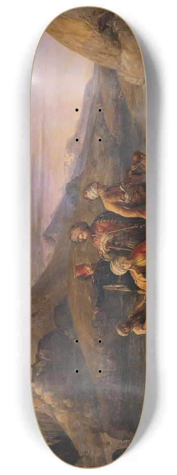 August Theodor Schfft - berfahrt ber den Tigris 8.25 inch art skate deck
