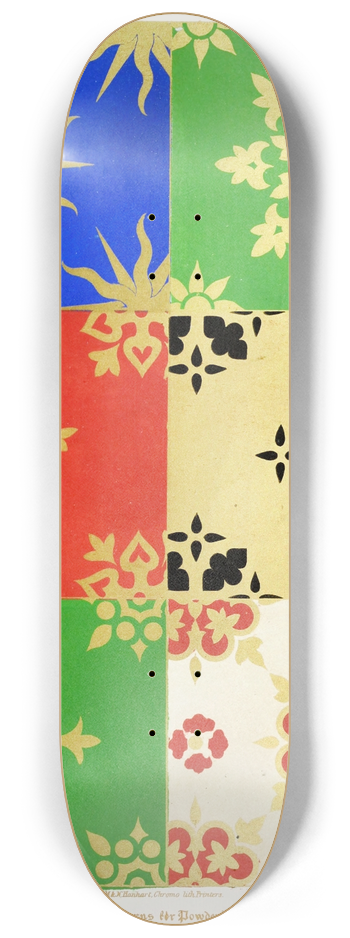 Augustus Pugin - Patterns of Powdering 1 8.25 inch art skate deck