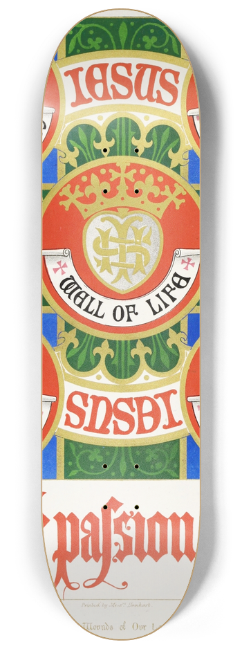 Augustus Pugin - The Five Wounds of our Lord Glorified 8.25 inch art skate deck