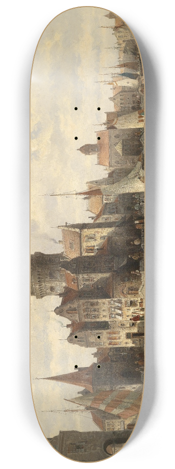 August Von Siegen - Blick auf Amsterdam 8.25 inch art skate deck