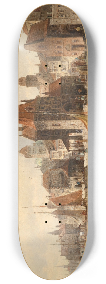 August Von Siegen - Stadt am Fluss 8.25 inch art skate deck