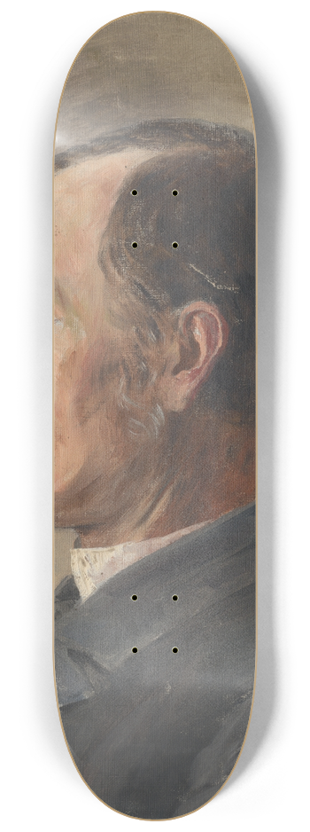 Aurel Ballo - Head Study of Man in Profile 8.25 inch art skate deck