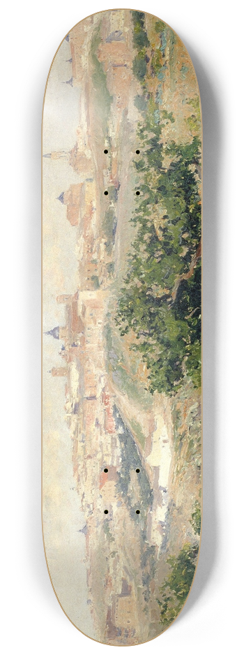 Aureliano de Beruete - View of Toledo 8.25 inch art skate deck