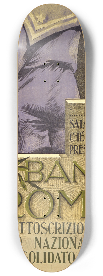 Aurelio Craffonara - Banco di Roma 8.25 inch art skate deck