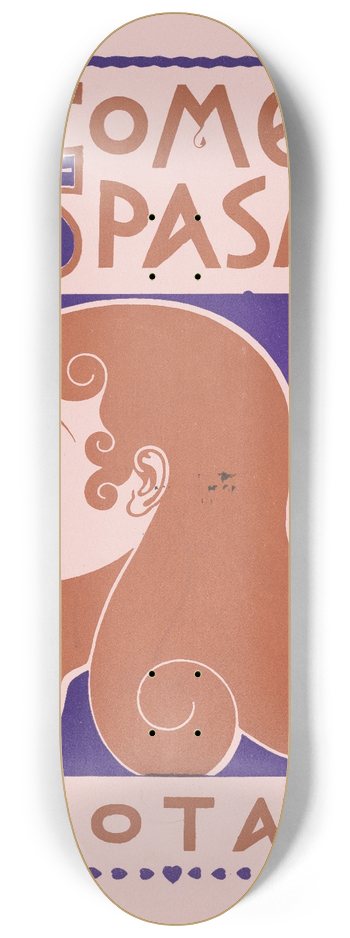 A.W.B. Lincoln - A comedy in spasms 8.25 inch art skate deck