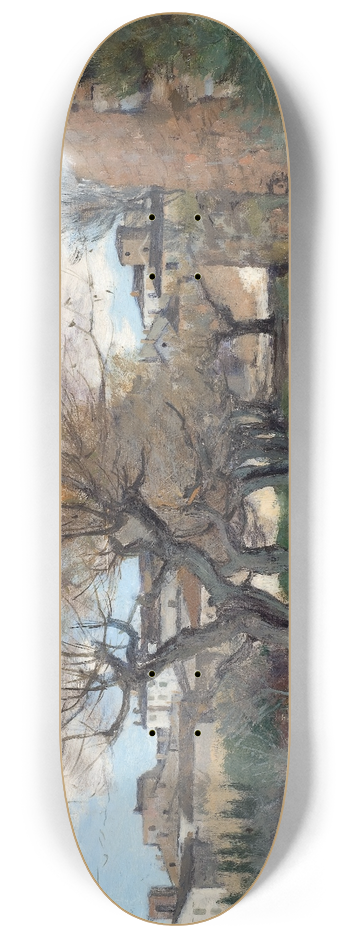 Axel Lindman - A Street in Frjus 8.25 inch art skate deck