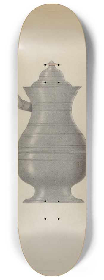 A. Zaidenberg - Pewter Coffee Pot 8.25 inch art skate deck