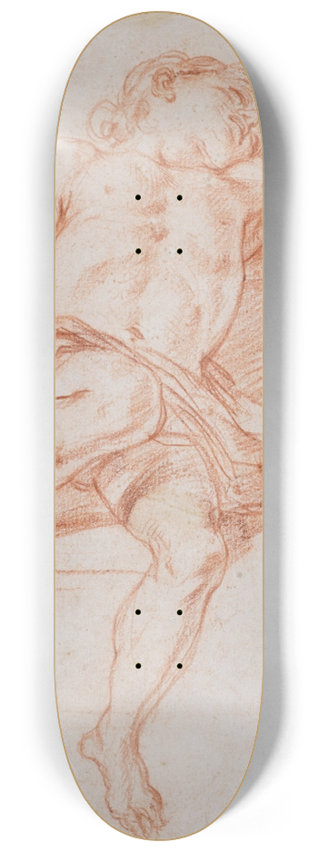Baldassare Franceschini - A Reclining Youth 8.25 inch art skate deck
