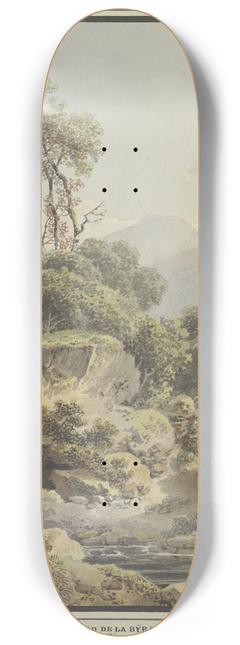 Balthasar Anton Dunker - Au Bord de la Brse prs de Pierre-pertuis 8.25 inch art skate deck
