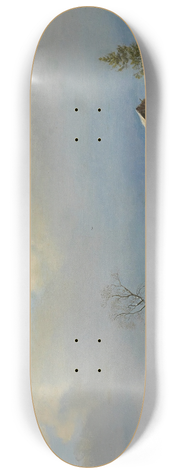 Barend Cornelis Koekkoek - Dutch winter in the Gooi 8.25 inch art skate deck