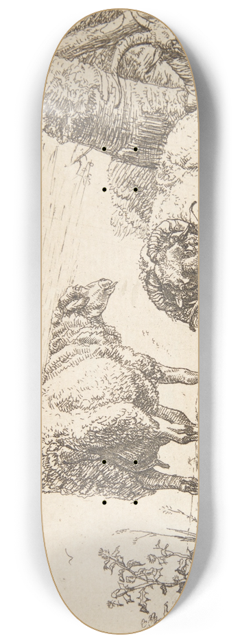 Barend Graat - Fr, vdder og ged 8.25 inch art skate deck