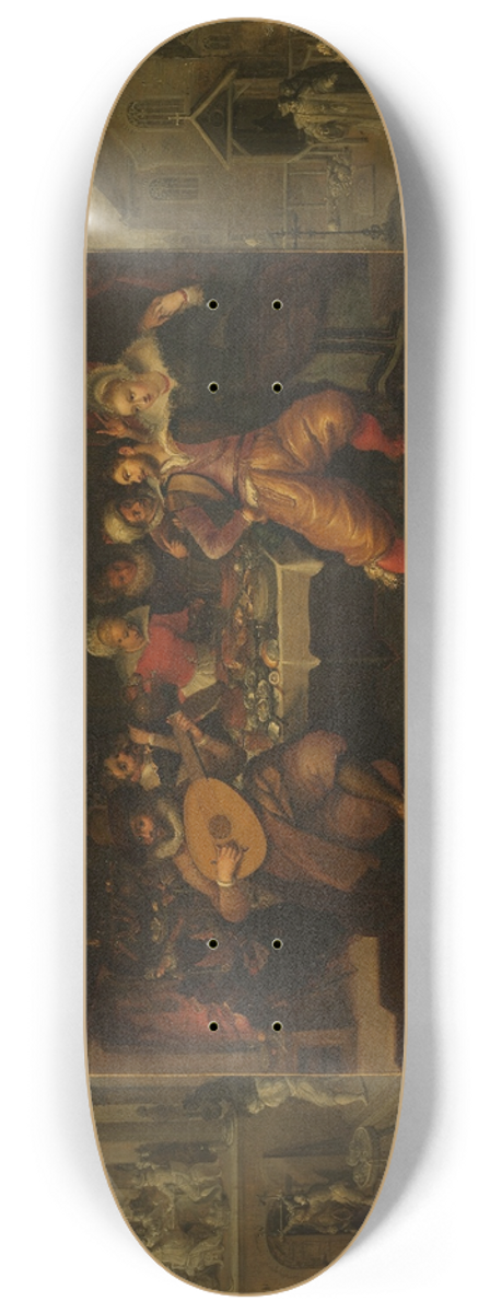Frans Francken the Younger - The Parable of the Prodigal Son 8.25 inch art skate deck