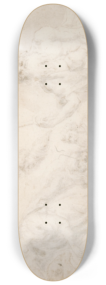 Bartholomaeus Ignaz Weiss - Two Head Studies 8.25 inch art skate deck