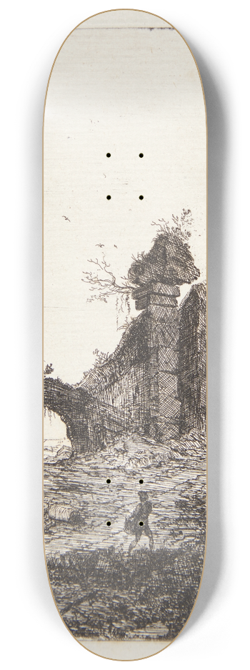 Bartholomeus Breenbergh - Colosseums ruiner 8.25 inch art skate deck