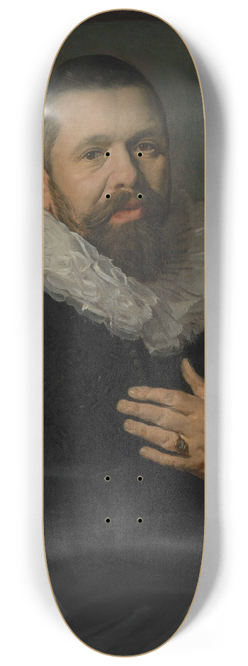 Frans Hals - Portrait of a Bearded Man with a Ruff 8.25 inch art skate deck