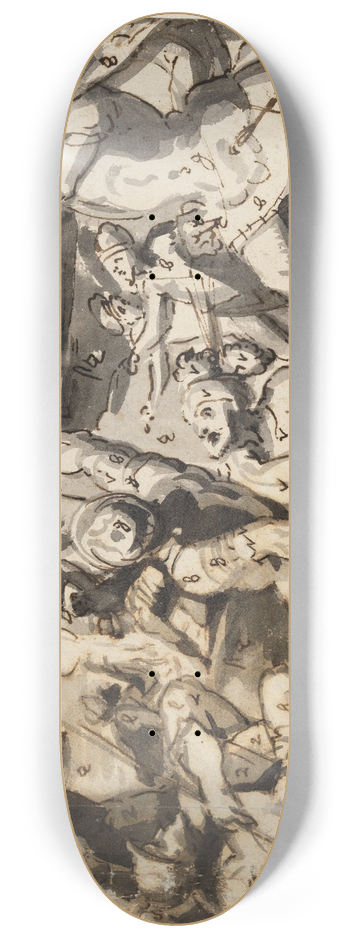 Bartholomus Dietterlin - Passionsszene 8.25 inch art skate deck