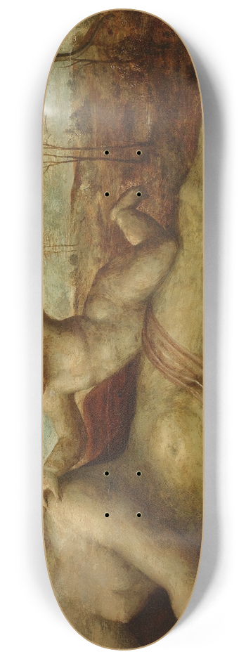 Bartolomeo Neroni - Reclining Venus With Two Amorini 8.25 inch art skate deck