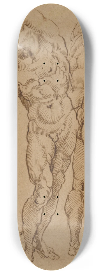 Bartolomeo Passarotti - Nude Studies 8.25 inch art skate deck