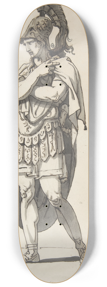 Bartolomeo Pinelli - Standing Warrior 8.25 inch art skate deck