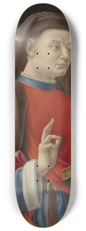 Bartolomeo Vivarini - Saint Cosmas (or Damian) 8.25 inch art skate deck