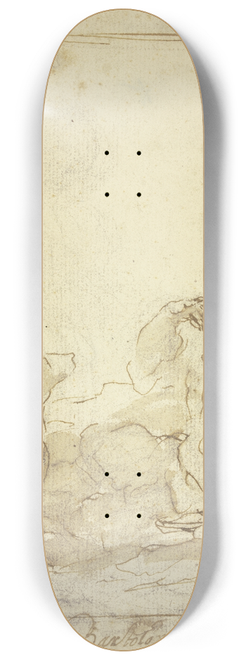 Bartolom Estebn Murillo - Eater of a melon 8.25 inch art skate deck