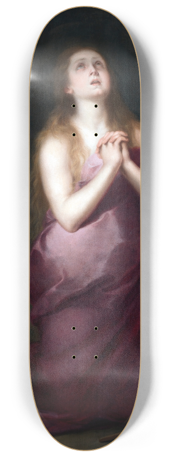 Bartolom Estebn Murillo - The Penitent Magdalene 8.25 inch art skate deck