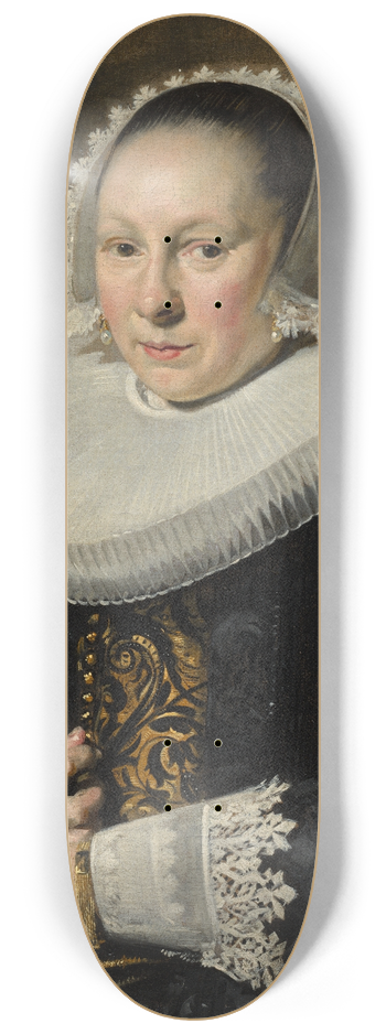 Frans Hals - Portrait of a Woman, probably Aeltje Dircksdr. Pater 8.25 inch art skate deck