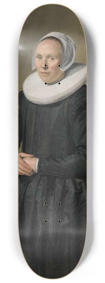 Frans Hals - Portrait of Feyntje van Steenkiste 8.25 inch art skate deck