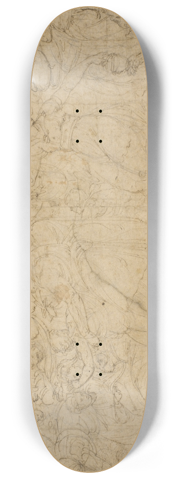 Battista Franco - En bacchisk procession 8.25 inch art skate deck