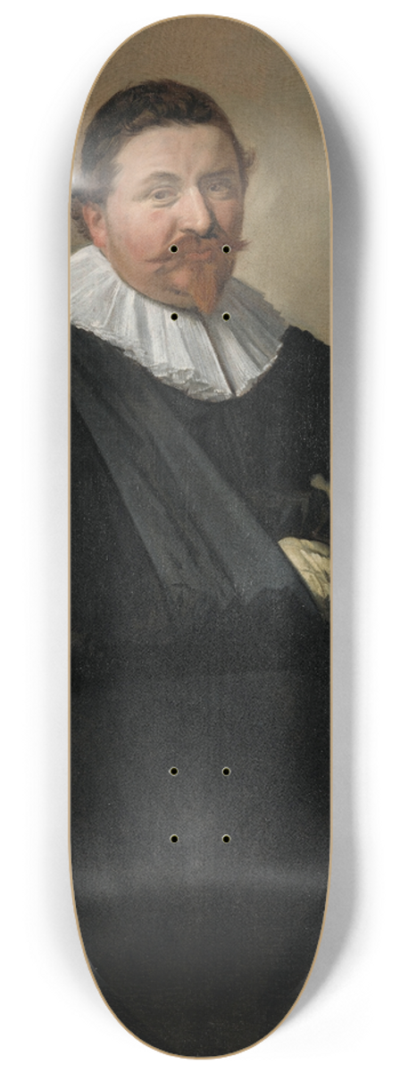 Frans Hals - Portrait of Lucas de Clercq 8.25 inch art skate deck