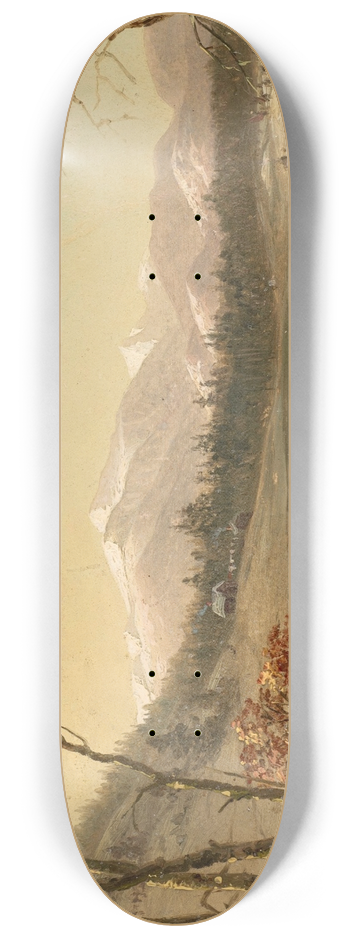 Benjamin Champney - White Mountains (Winter Scene) 8.25 inch art skate deck